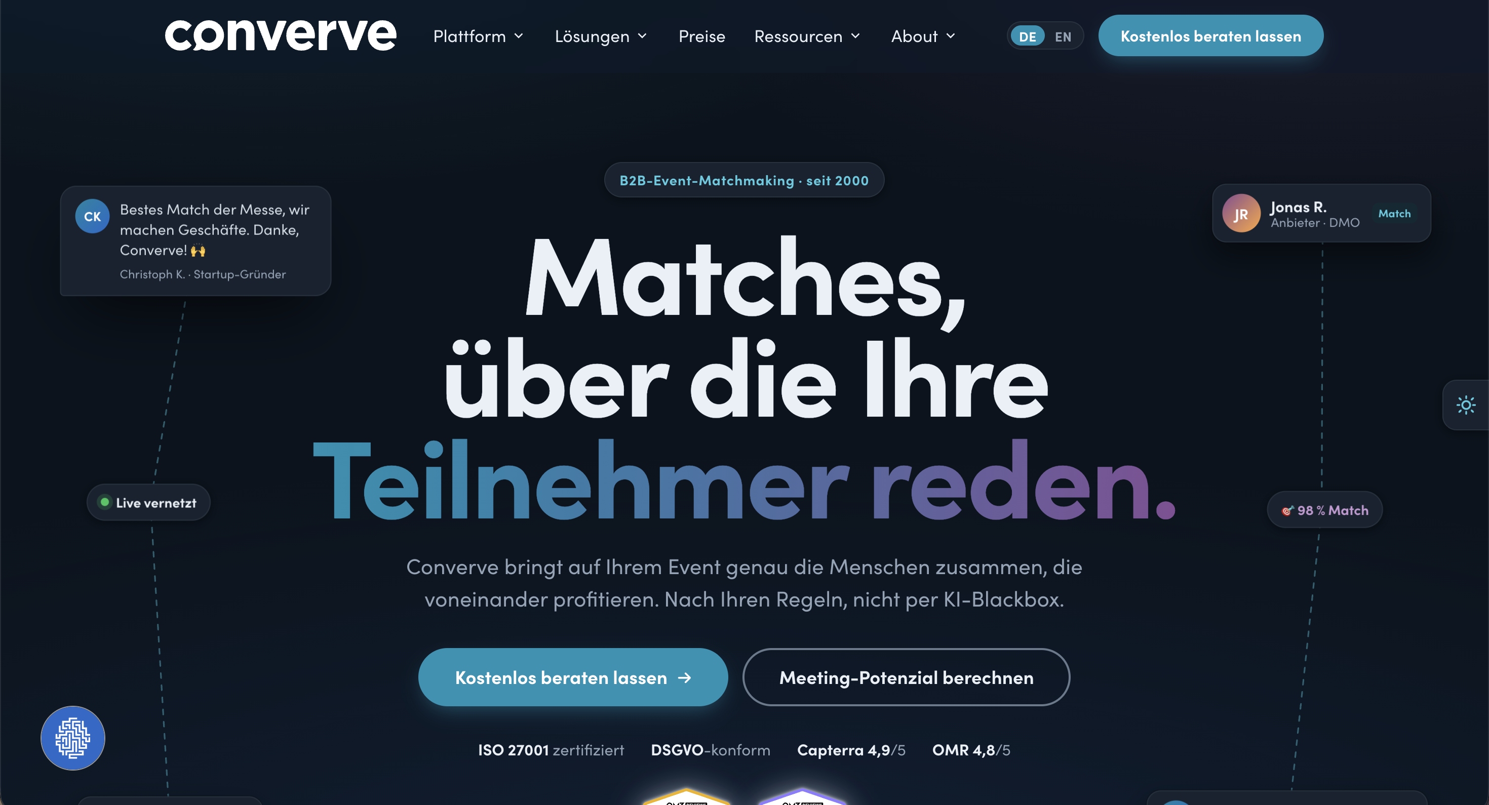 Converve Event Networking App Alternative